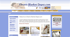 Desktop Screenshot of electricblanketdepot.com